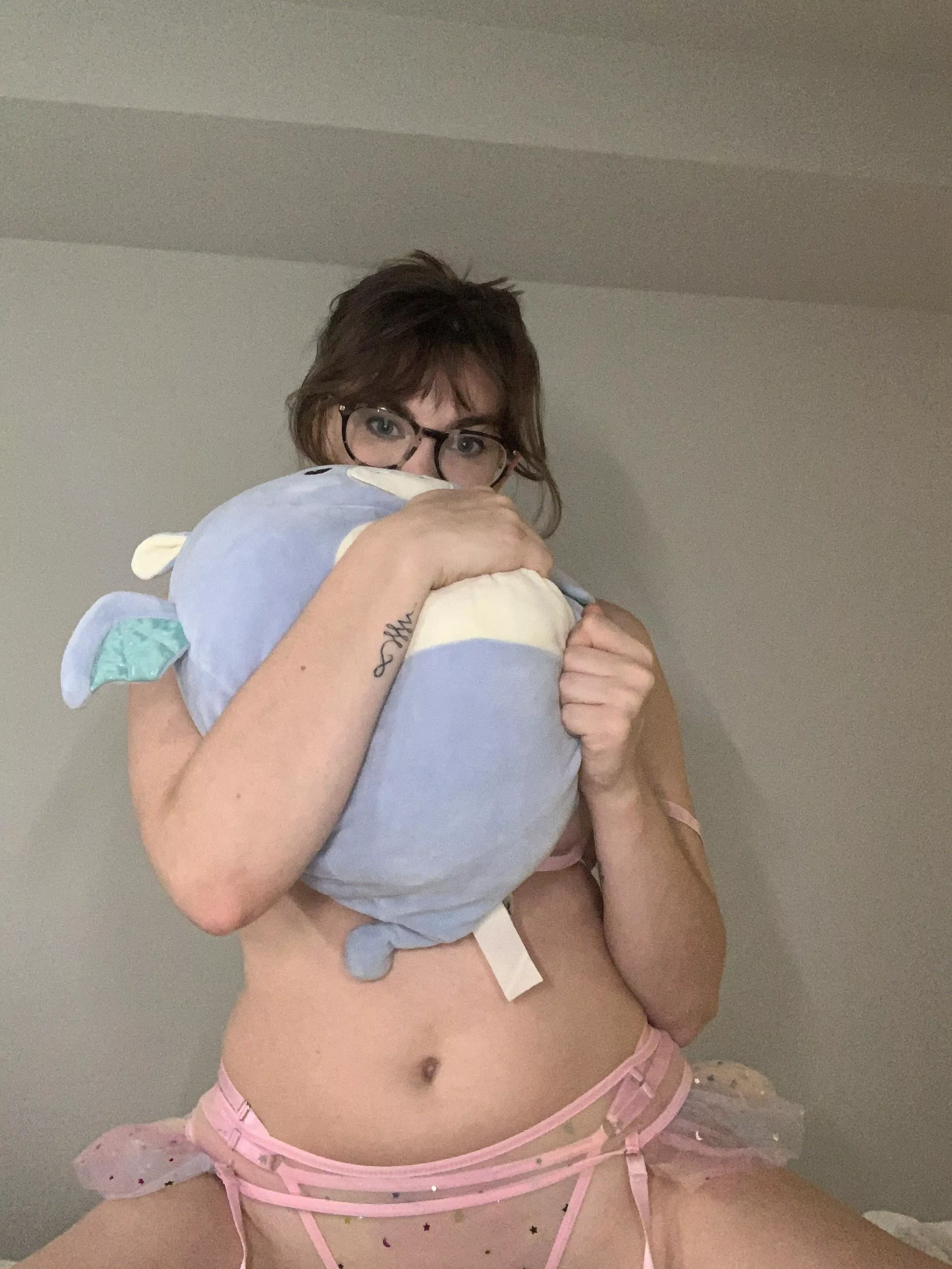 I love my new stuffie! His name is Charles… Charles told me I’ve been a good girl. posted by MariexMariex