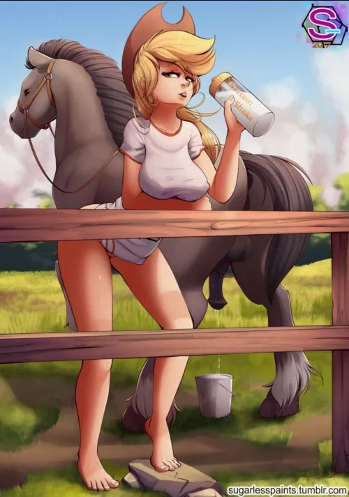 I love protein shakes ~♡ (sugarlesspaints) by hentaiQueen6999