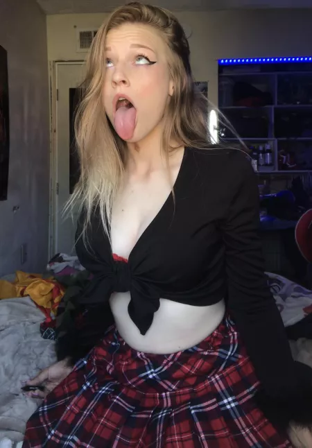 I love sticking my tongue out 👅 by crystalmoonclub