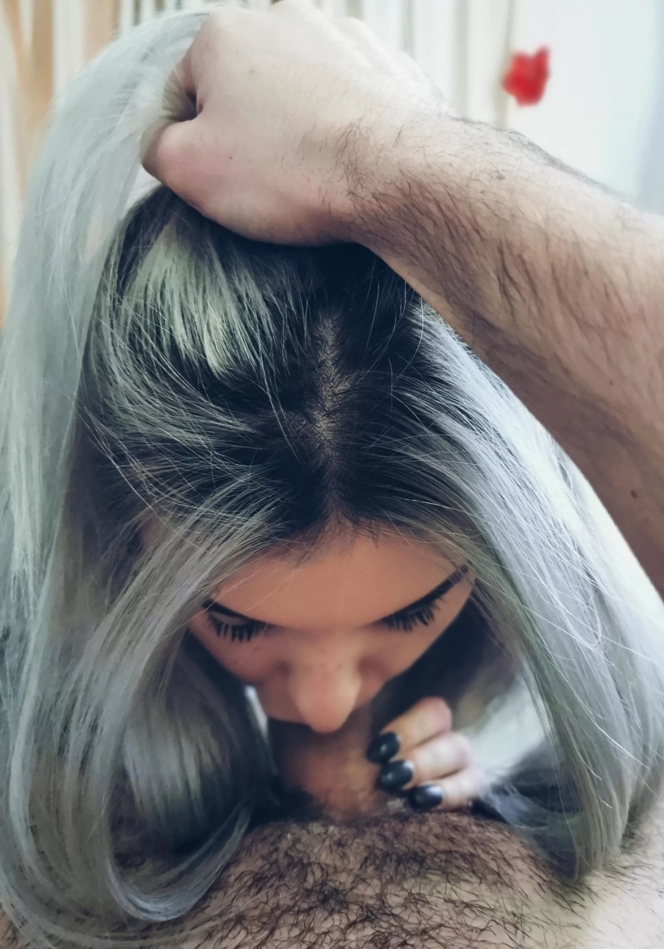 I love sucking cock so much my cuck begs me to stop but I keep on sucking anyway until he cums and it hurts him posted by Comprehensive_Gain82