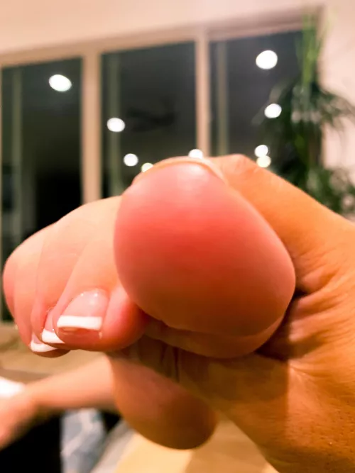 I love teasing him with my soft toes. 💖 by lilymaetoes