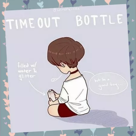 I love the idea of my littles having this ❤ timeout doesn't have to be a punishment, it can be a time for you to learn how to self regulate and make better choices ❤ what else do you think you could use to help calm you down? 💕 by Soft_Bullfrog