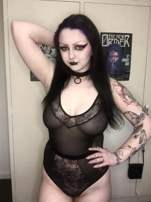 I love this lace bodysuit! 🖤 by theslipthot