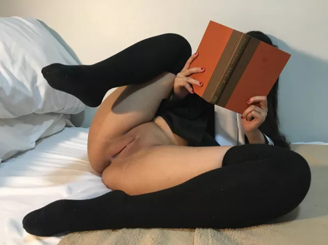 I love to study in my Thigh-highs! by TinyAsianDoll18