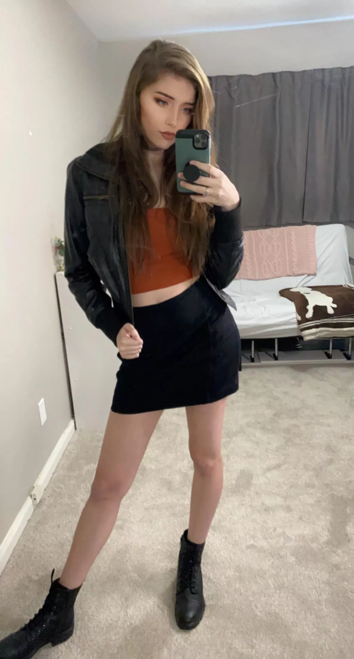 I love wearing boots with skirts 🖤 posted by AmberNicole-xo
