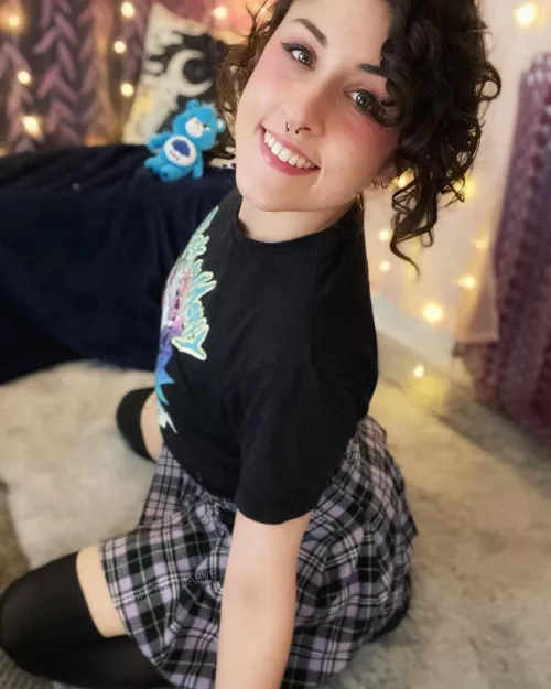 I love wearing thigh highs with this skirt 🥰 by ashleyymaeve