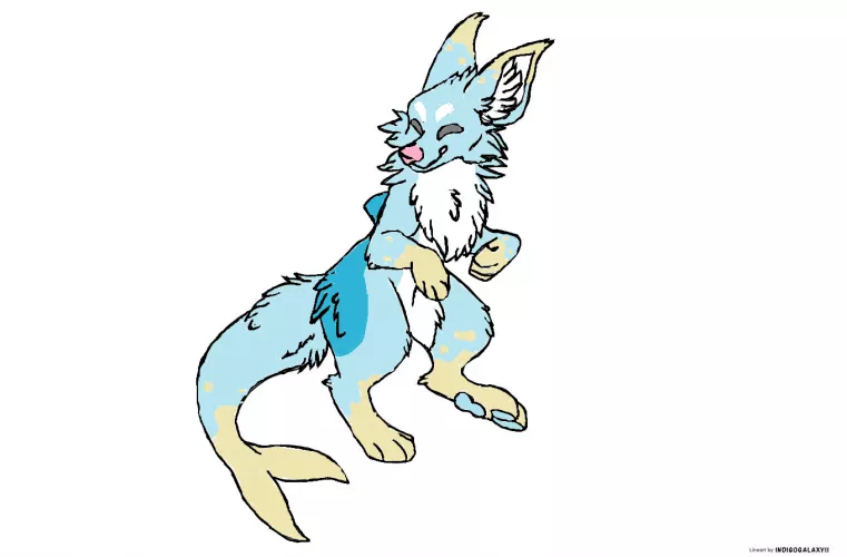 I made a manokit but idk what to name him (I used a base bc i didnt draw any manokits for my entire life.......Base made by INDIGOGALAXYII on devianart i think) by SHVL_withagun