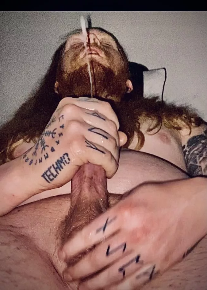 I made a mess. Wish I had a cock in my mouth though 😏Should I post the video? 😈🍆💦 posted by mage2021