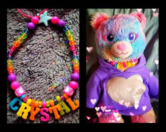 I made a necklace for my favorite stuffie! :D by noodleisacat