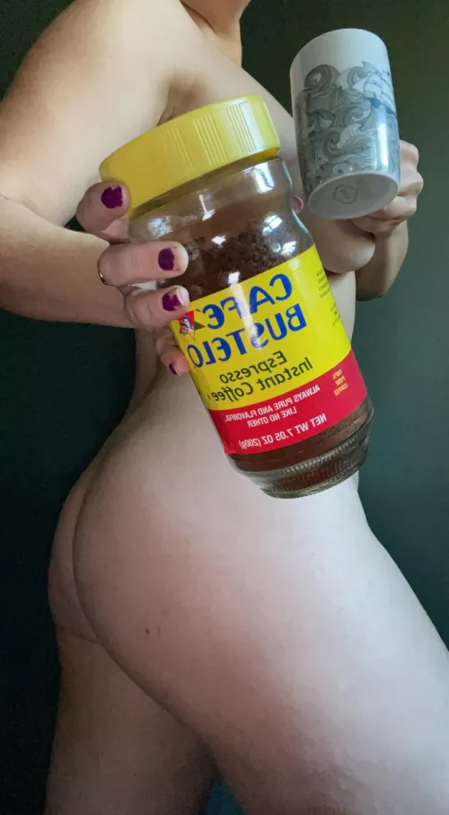 I made coffee (yay!) but it was instant (boo!)… What an emotional roller coaster that was by YogaSnacks