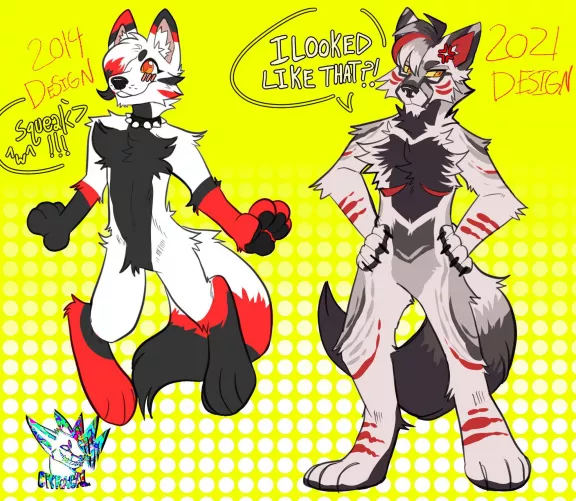 I made my first fursona 7 years ago today! So I redesigned it! by Gasma5k