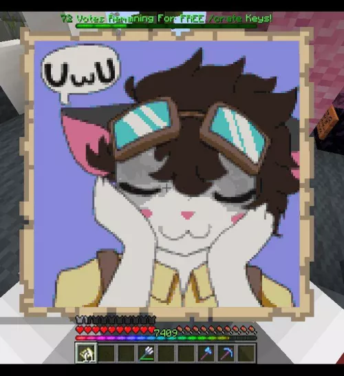 I made my fursona, Drak, in Minecraft uwu by CucumberEasy3243