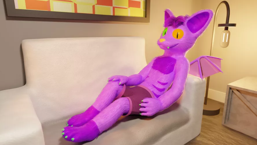 I made this bat guy in blender by TheUglydollKing