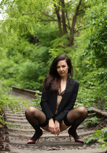 I may have attitude but with stockings it's sexy by slavena_slavic