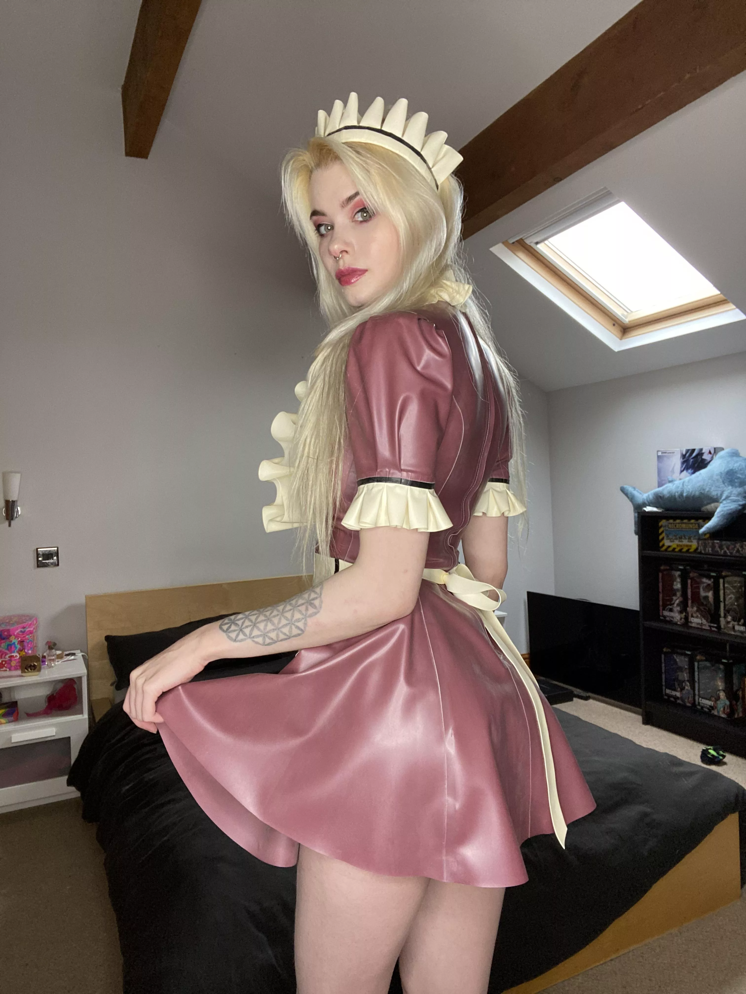 I might be playing the maid but you’ll be the one serving me. posted by psyrenne