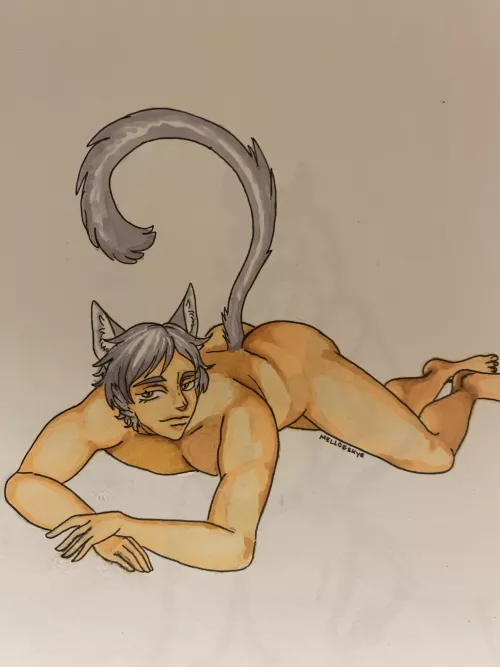 I might have a problem (Cat Boy) by MelloeSkye