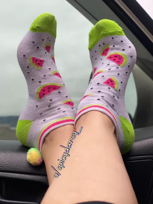 “ I miss summer “ socks by Spicydarcy_