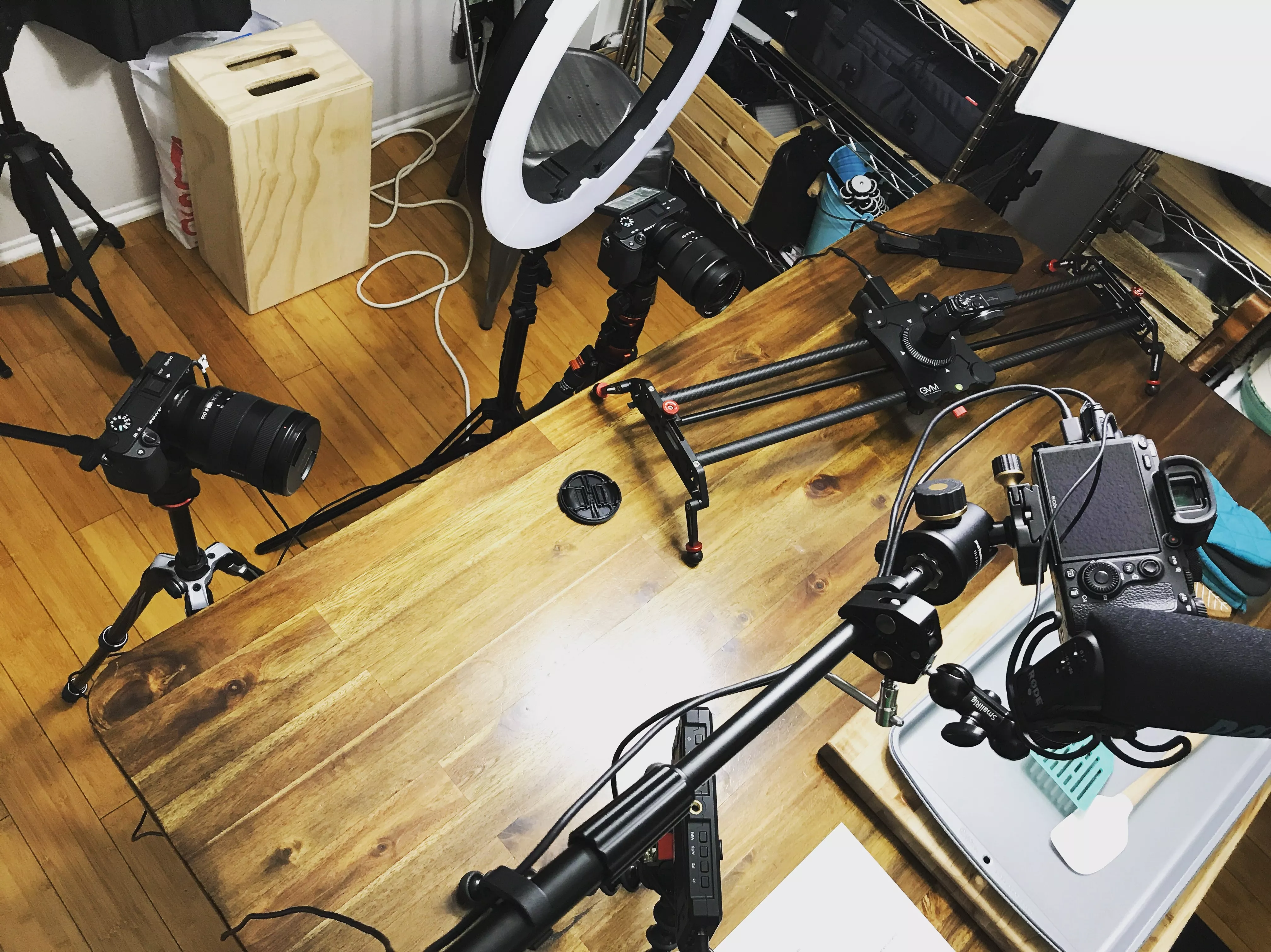 I need to do a full video on my new setup, but for now, here is a pic. So freaking excited to start making videos with all of this. Thank you to every patron who has helped make this a reality. posted by nakedbakerstv