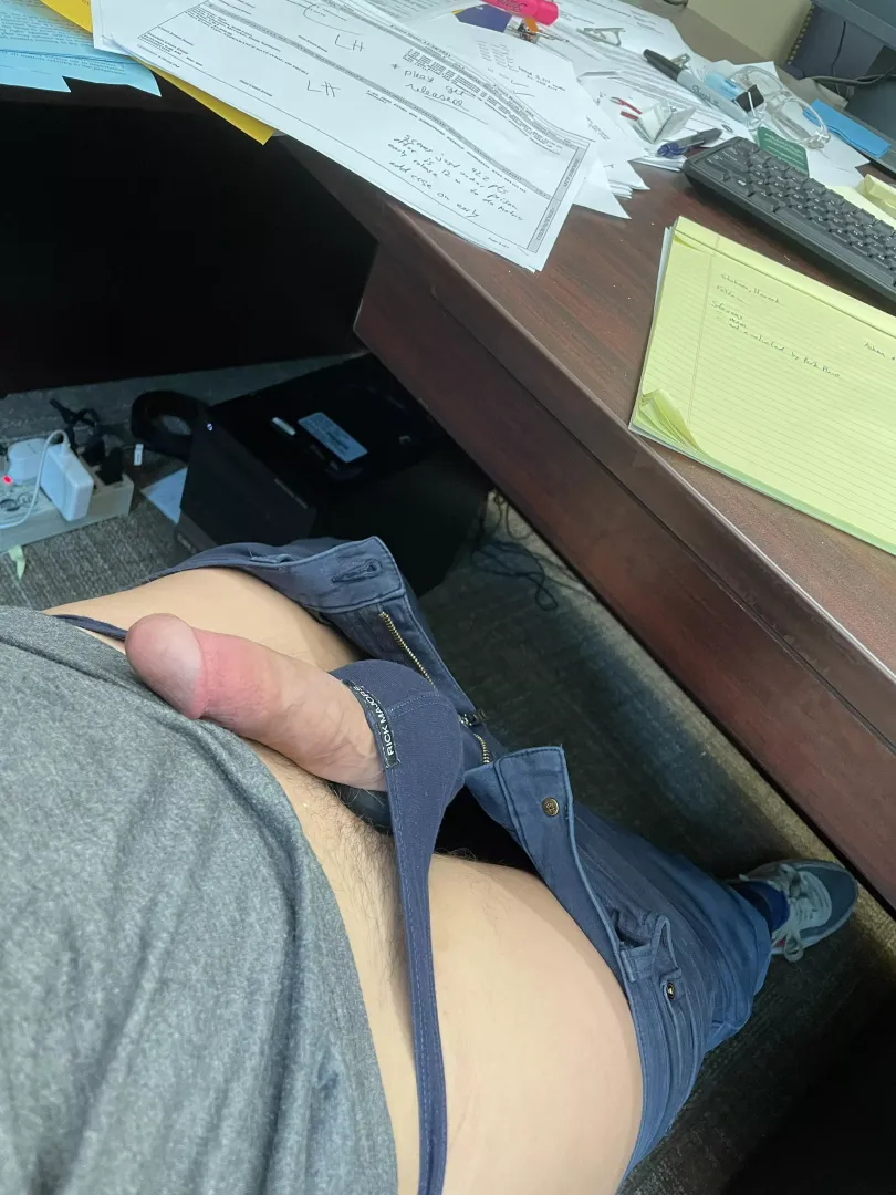 I need to stop getting so hard at work. The thong can’t handle it! posted by DuvalLaw