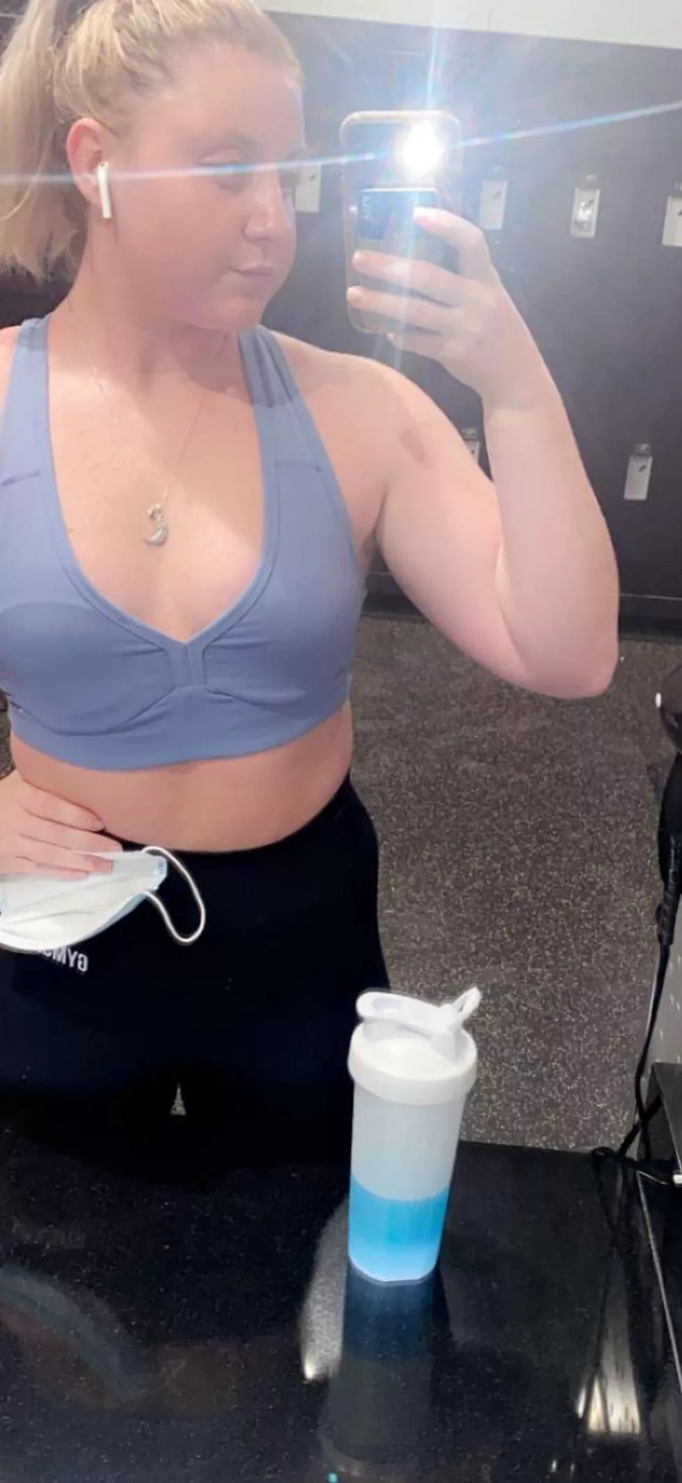 I only took my mask o[f]f for the pic, I promise posted by Missmixmaster