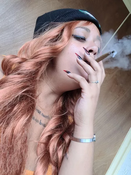 I prefer smoking topless by kittysloot99