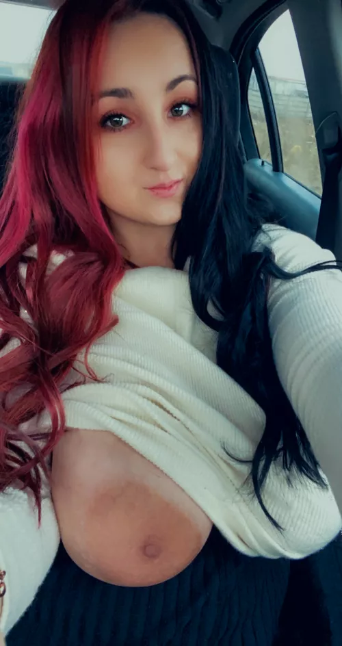 I promise no one crashed while I was driving with my boobs out today . Here's proof by International-Area41