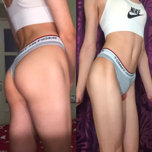 I put on my sister's clothes while I was alone at home by Kamila_sissy