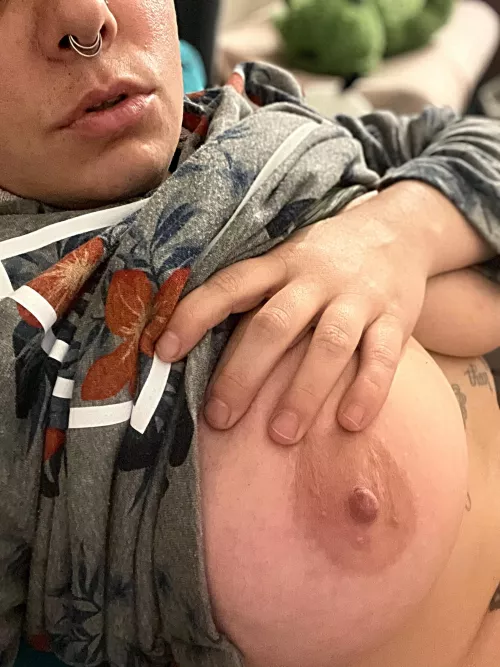 I really like having my nipples sucked.. 😅 by QueerFaceFuck420