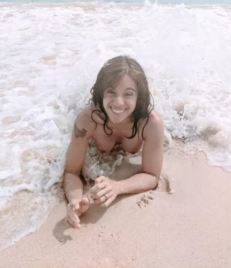 I really want the water to cover me up a bit but... it's coollldddd! by lilsweetkara