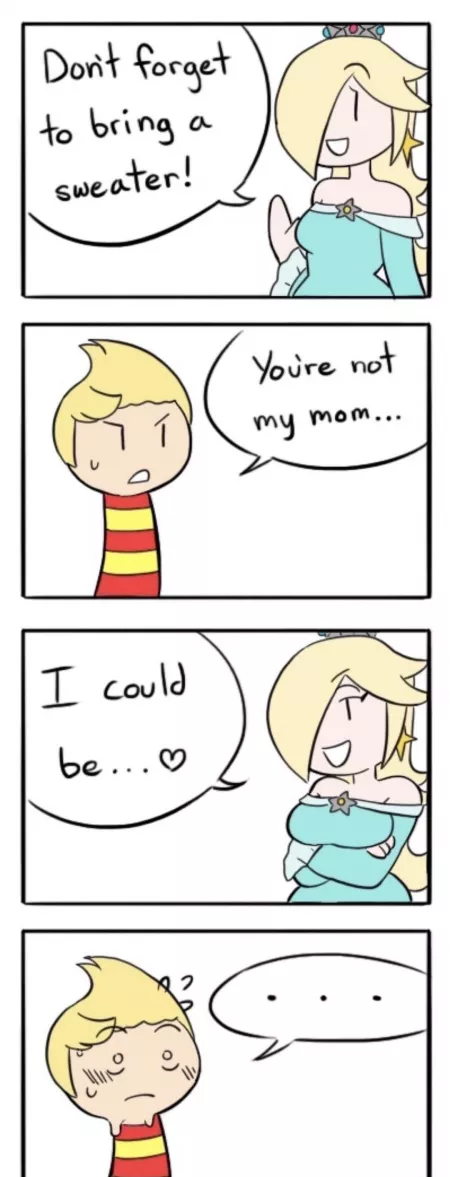 I refuse to view rosalina as a trap. So I’m choosing to view this as role reversal GFD 😂 by godofwarmth386