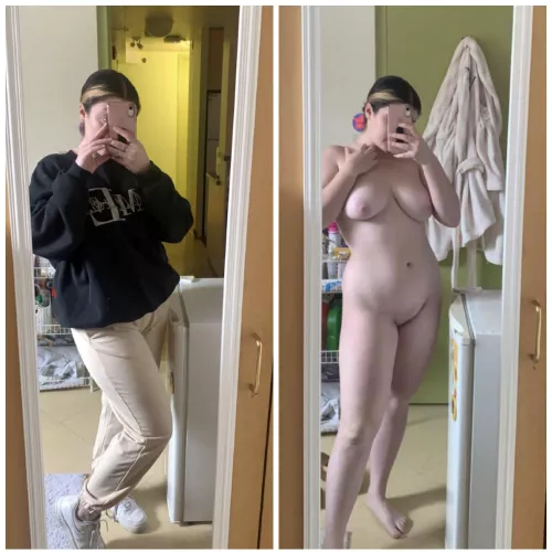 I sent the pic on the left to my bf and I sent the pic on the right to my bf’s roommates by yourslutamber