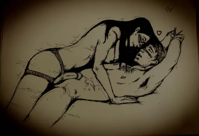 I sketched what I want a girl to do to me ! Took the idea from the internet though ! What do you guys think ! by vidhs22