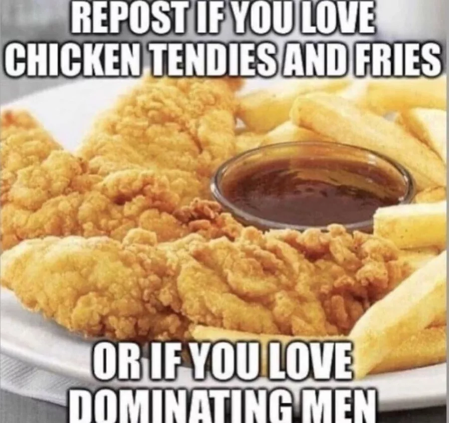 i suppose this one isn't for the female subs, unless you love tenders & fries... posted by shadesjackson