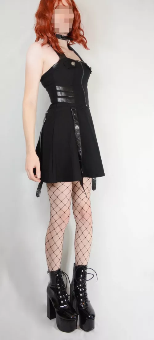 I swear these fishnets and boots go with pretty much any outfit! by Rubber_Struggles