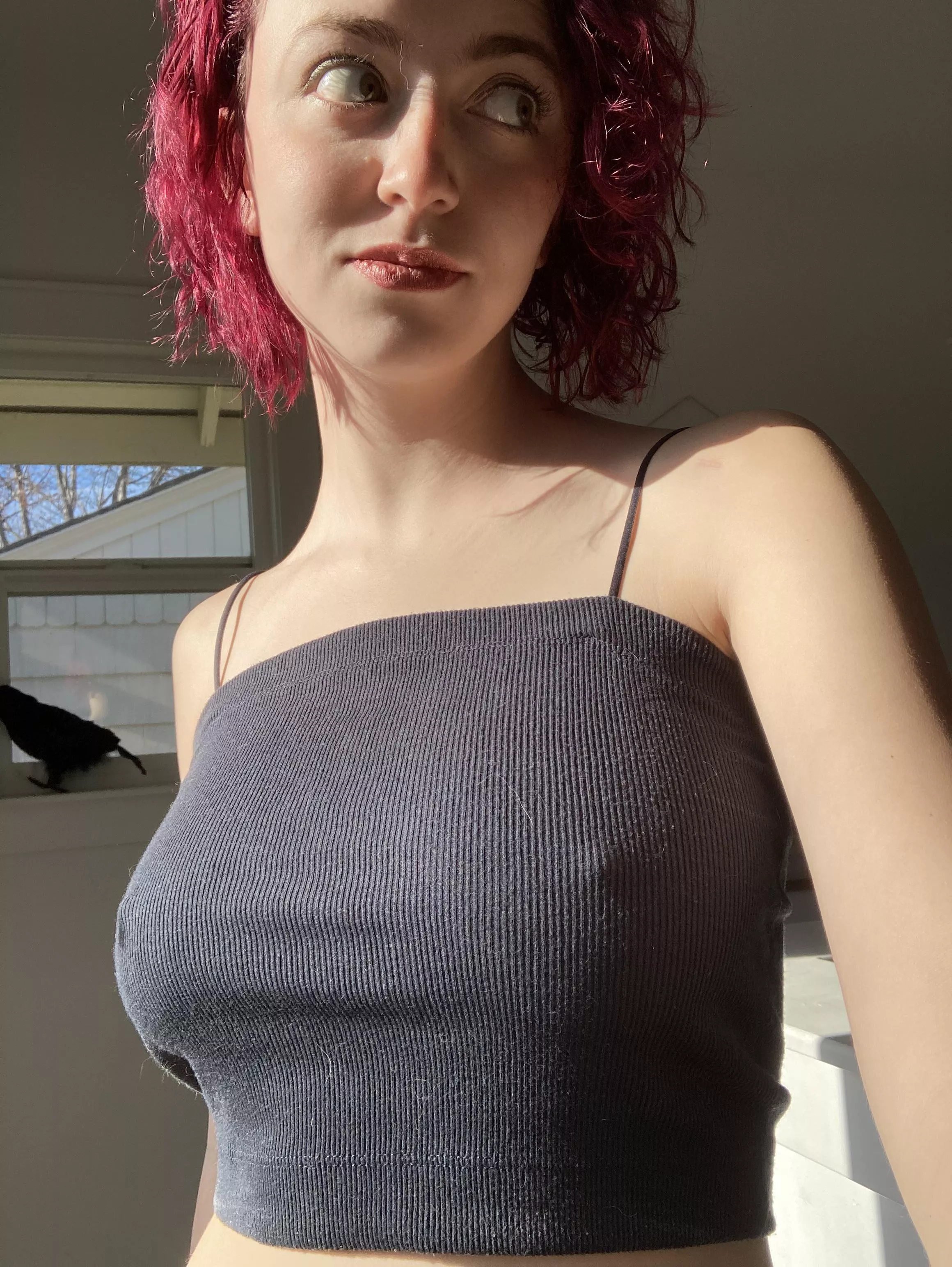 I swear this shirt keeps shrinking 😅 posted by PopPunkPrincessOF