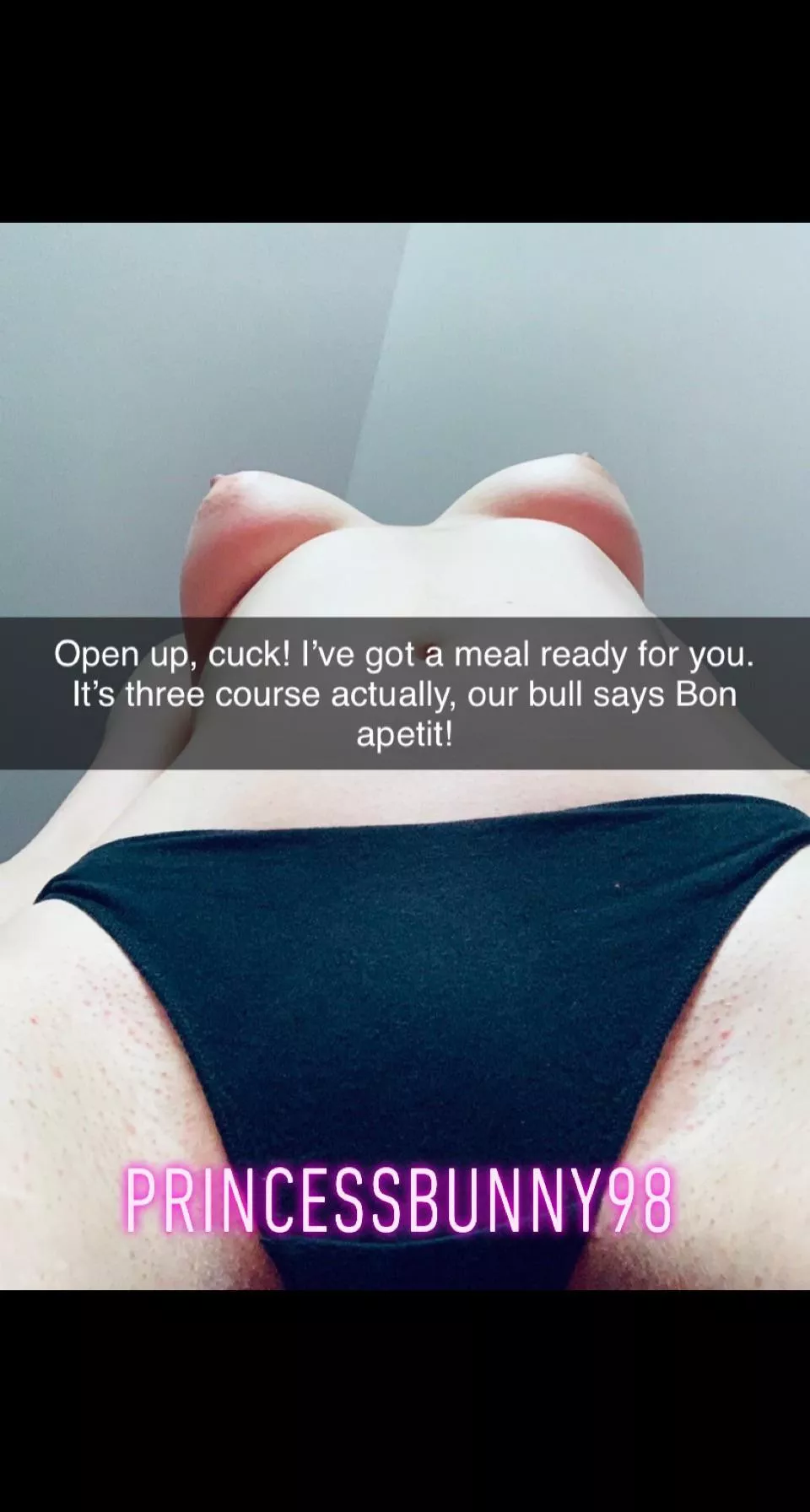 I take care of my bf’s nutrition well😈🐷 posted by PrincessBunny98