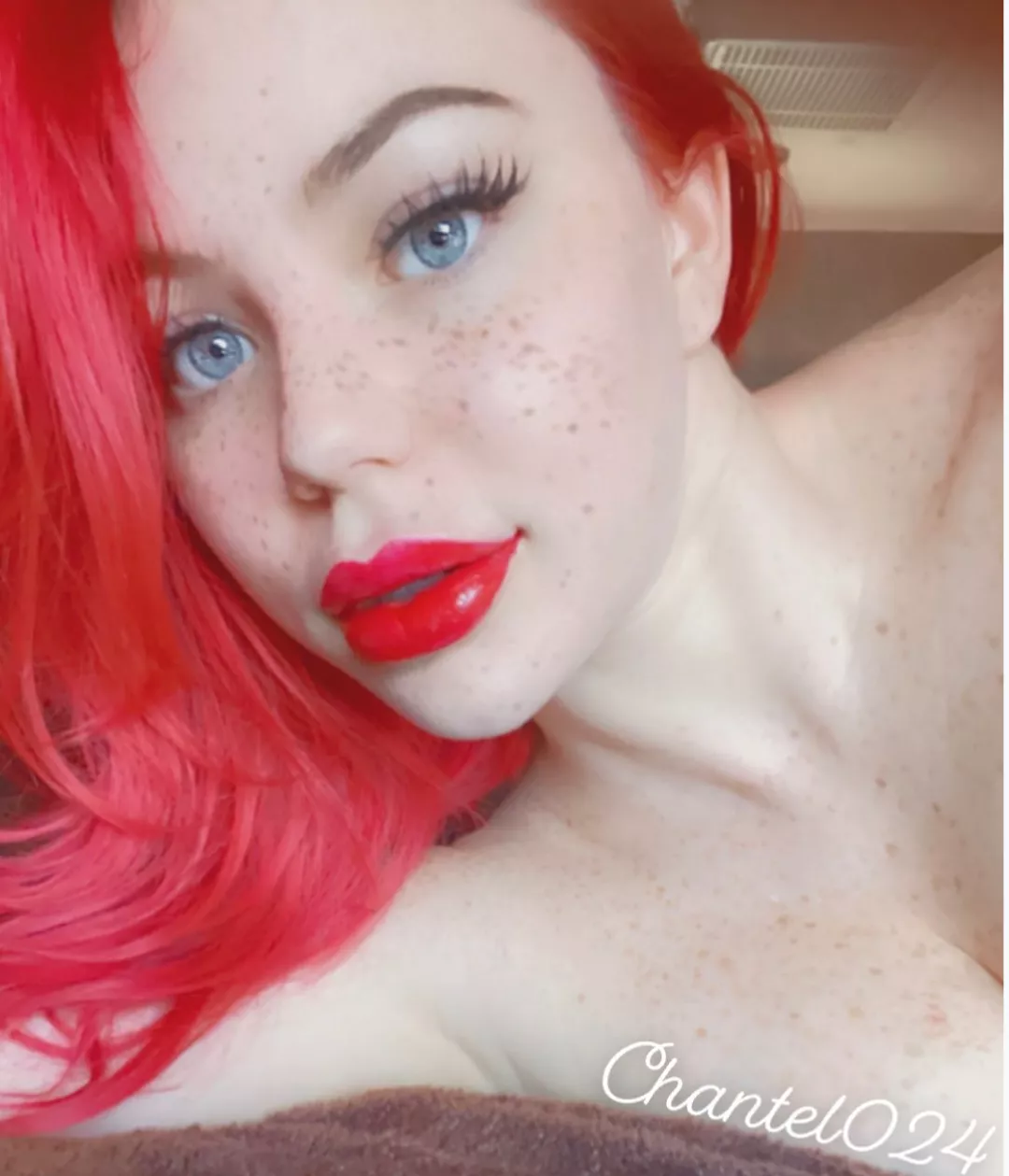 I take freckled redhead to the extreme! 🥰❤️ posted by chantel024