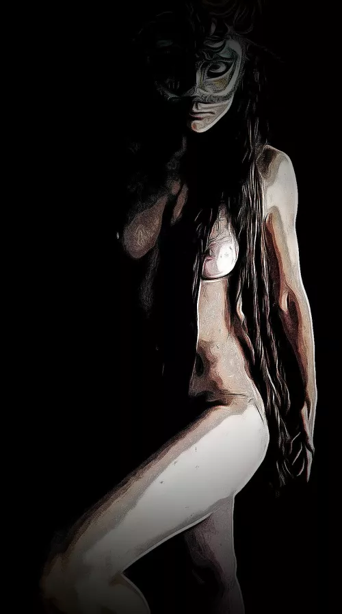 I take the venetian mask, and I hide who I am. by RedSquirrelQueen