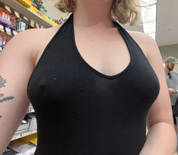 I think I distracted him while picking out an anniversary card by Lilly_in_Bloom