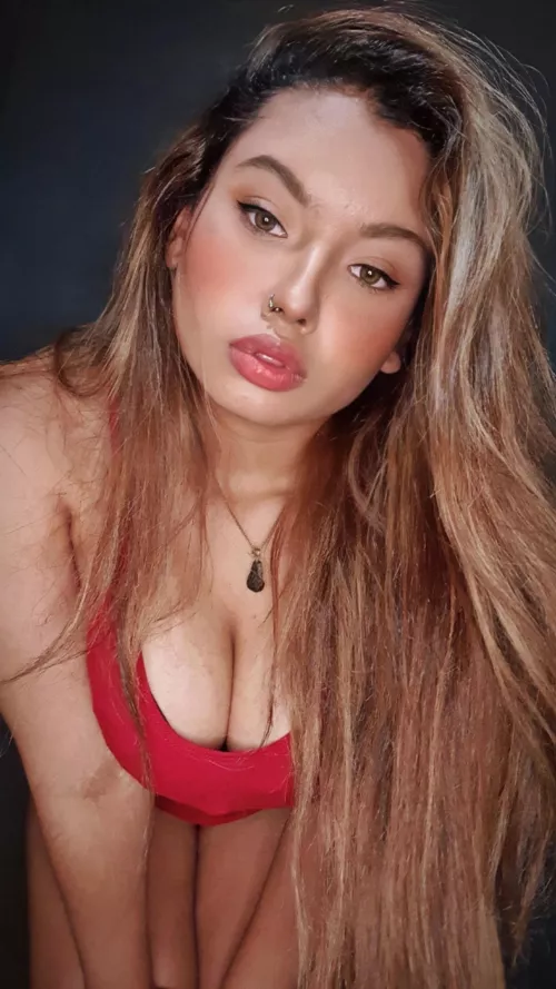 I think I'd look hotter with your cock down my throat 😘 by Hearted-face