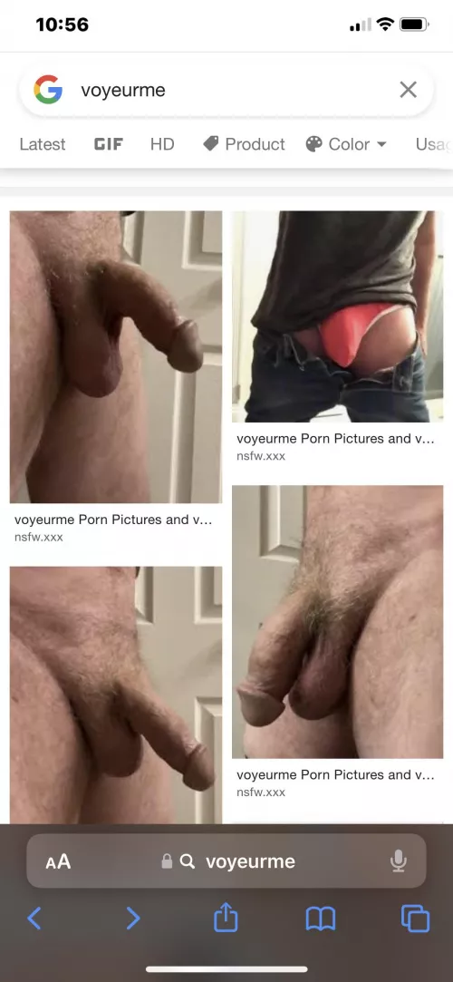 I think it is kind of a turn on to see myself show up in a google search 😊🤷‍♂️ by voyeurme