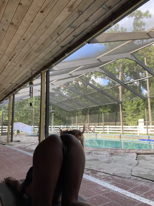 I think my neighbor saw me! by Divinecumslut