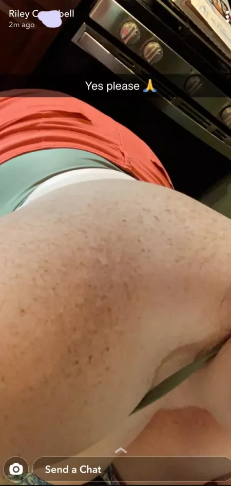 I think she wants it from behind in our kitchen! any takers? by mywifeisaslutforme