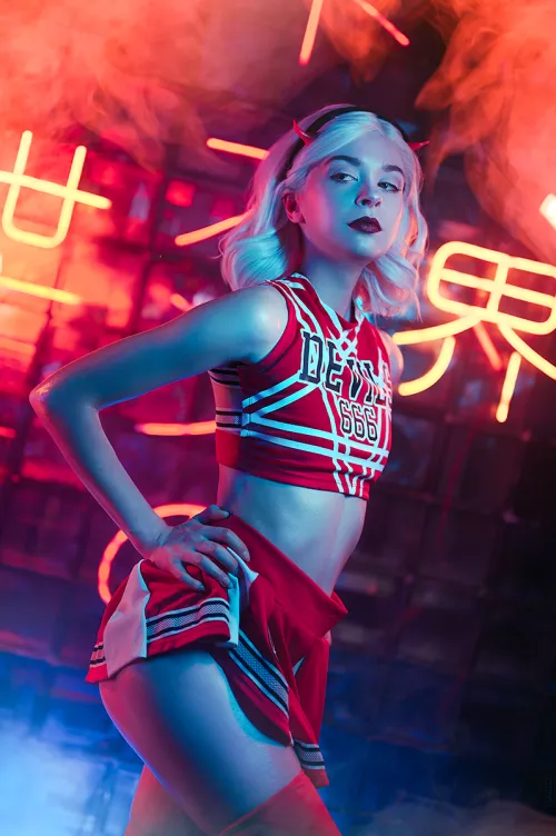 I think this cosplay fits the Halloween theme perfectly! Sabrina Spellman by Wallflower by wallflower_cos