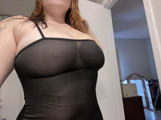 I think this dress may be a little too standouts to wear out tonight … what are your thoughts? by butterflybbybre