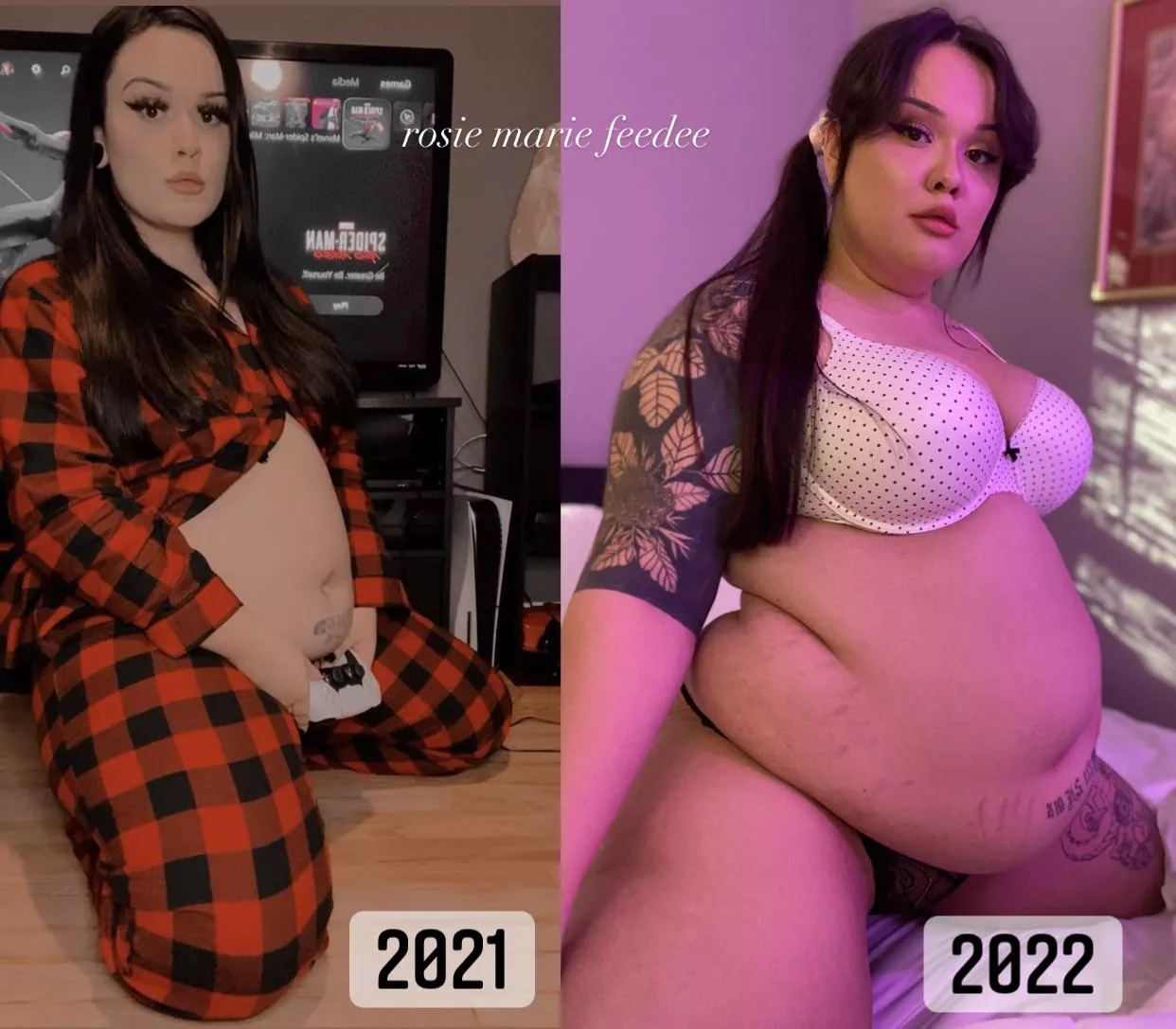 I thought I was “so huge” last year 🤣 I’m excited to keep gaining posted by RosieMarieFeedee