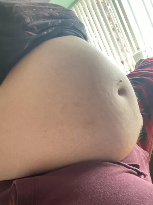 I told myself that I was only going to get stuffed once, but just one message has me eating snacks for a stranger again - belly filling, cunt wet 😈 by GiftingFTMBottom