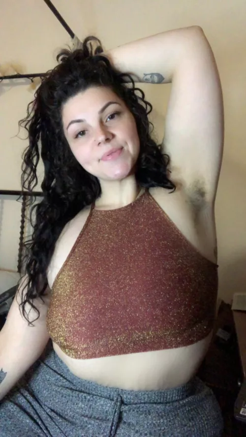 I trimmed the kitty but left my arm pit hair for no shave November 😇 by NadyaBorovskii