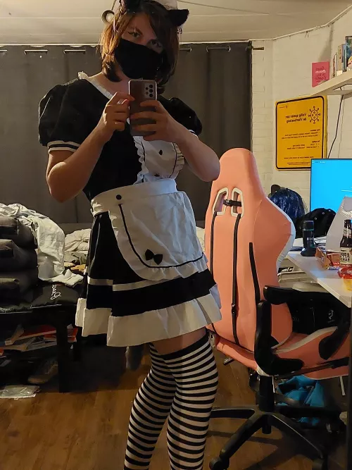 I updated my catboy maid fit a little~ wonder who'll see it first~ by skittlegirl16