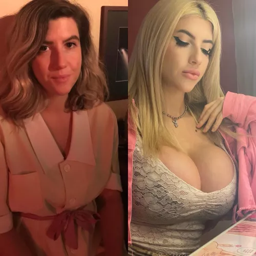 I used to have terrible acne and low self-esteem… I still have self-esteem issues but bimbofication has helped me so much. 🥰 by Garth_Maringa